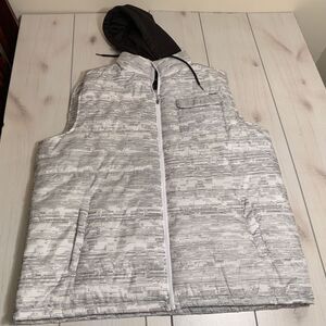 mens 2XL ecko unltd winter vest with hood grey